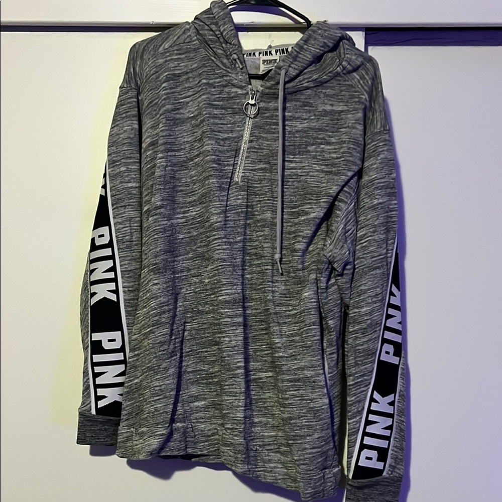 PINK quarter zip pull over